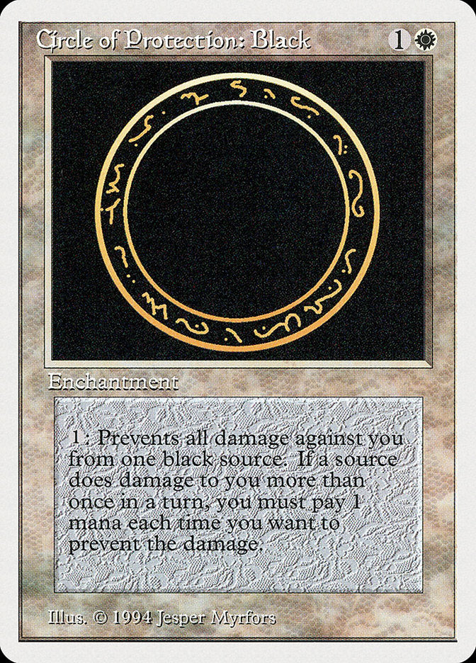 Circle of Protection: Black [Summer Magic / Edgar] | Gamer Loot