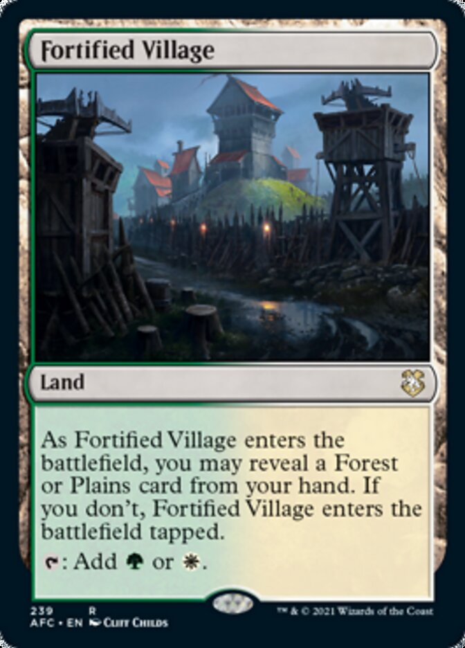 Fortified Village [Dungeons & Dragons: Adventures in the Forgotten Realms Commander] | Gamer Loot