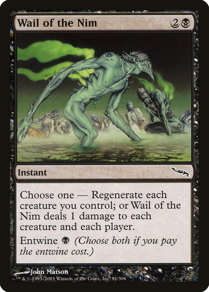 Wail of the Nim [Mirrodin] | Gamer Loot