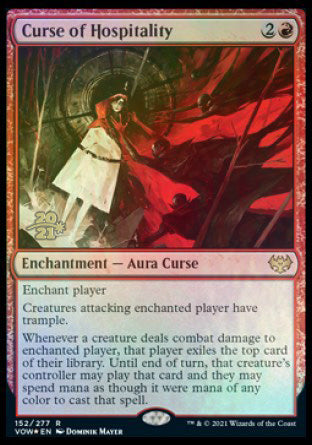 Curse of Hospitality [Innistrad: Crimson Vow Prerelease Promos] | Gamer Loot