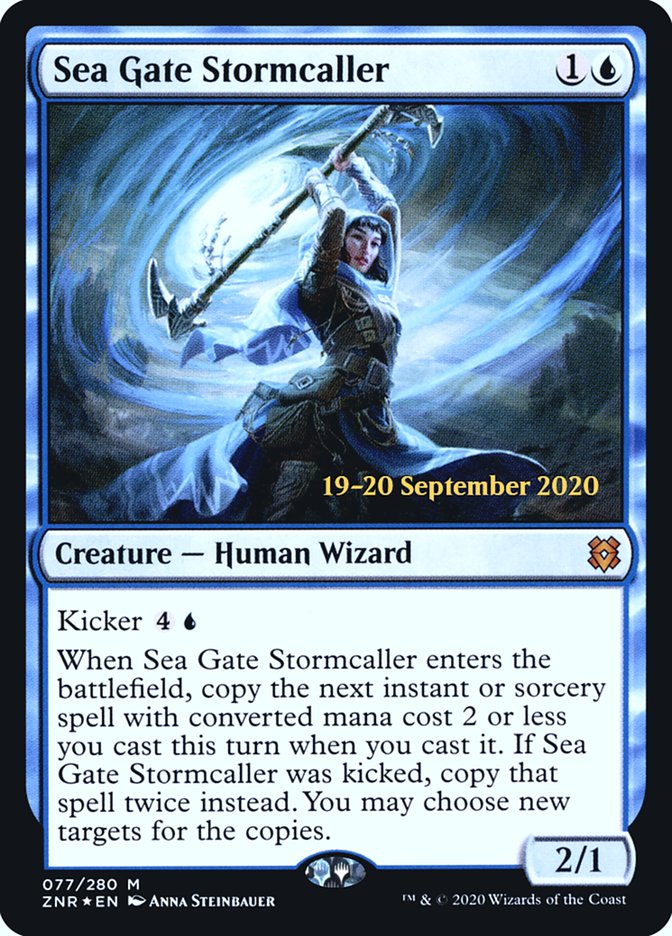 Sea Gate Stormcaller [Zendikar Rising Prerelease Promos] | Gamer Loot