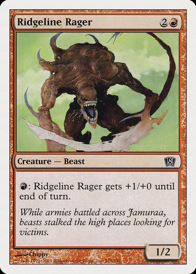 Ridgeline Rager [Eighth Edition] | Gamer Loot