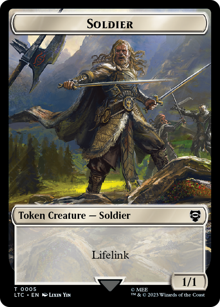 Soldier // Food Token [The Lord of the Rings: Tales of Middle-Earth Commander Tokens] | Gamer Loot