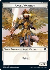 Angel Warrior // Copy Double-sided Token [Zendikar Rising Tokens] | Gamer Loot