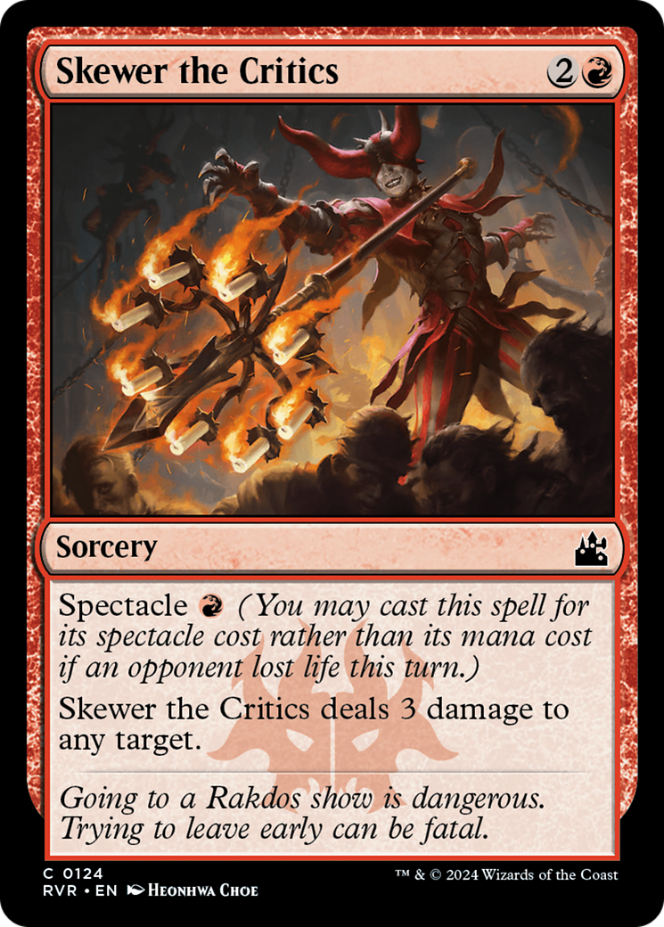 Skewer the Critics [Ravnica Remastered] | Gamer Loot