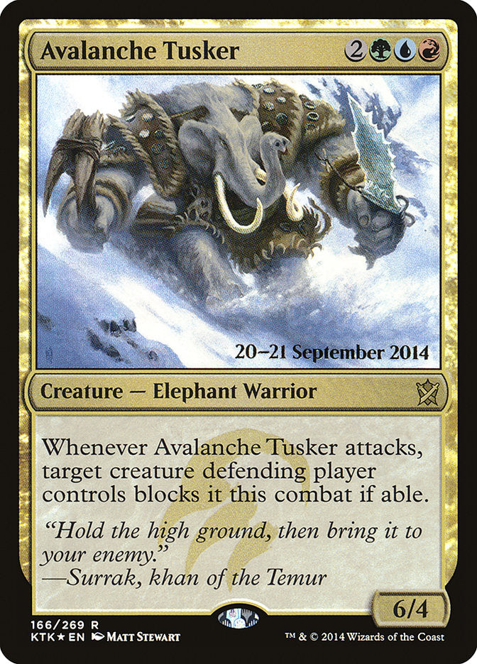 Avalanche Tusker  [Khans of Tarkir Prerelease Promos] | Gamer Loot