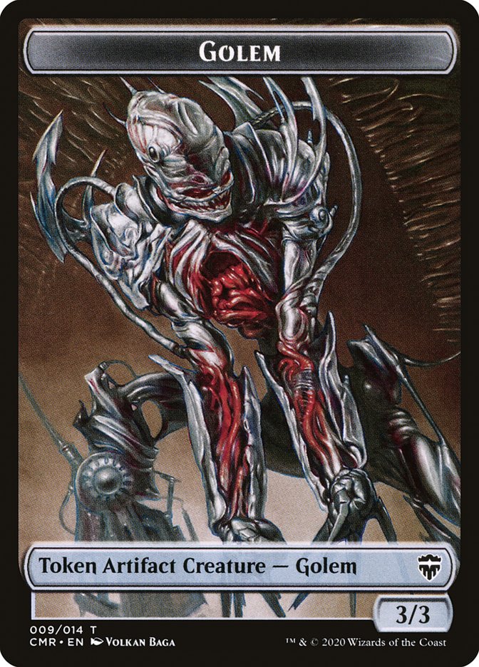 Golem // Zombie Token [Commander Legends Tokens] | Gamer Loot