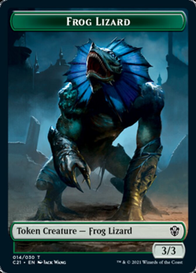 Frog Lizard // Elephant Token [Commander 2021 Tokens] | Gamer Loot