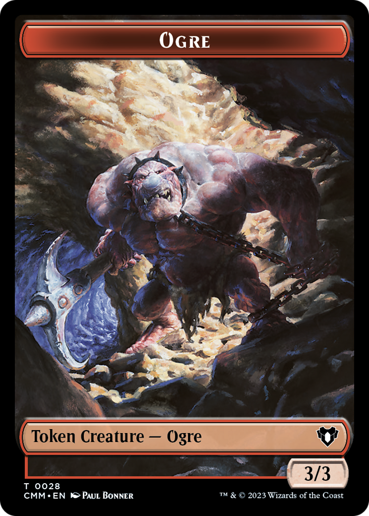 Treasure // Ogre Double-Sided Token [Commander Masters Tokens] | Gamer Loot