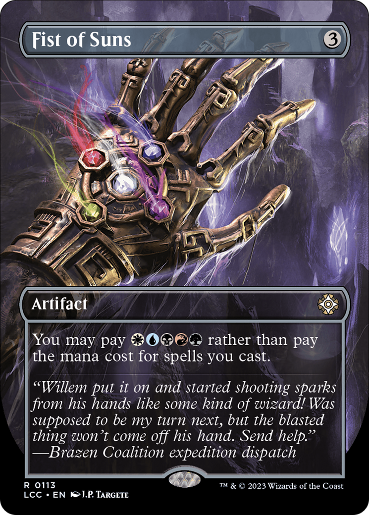 Fist of Suns (Borderless) [The Lost Caverns of Ixalan Commander] | Gamer Loot