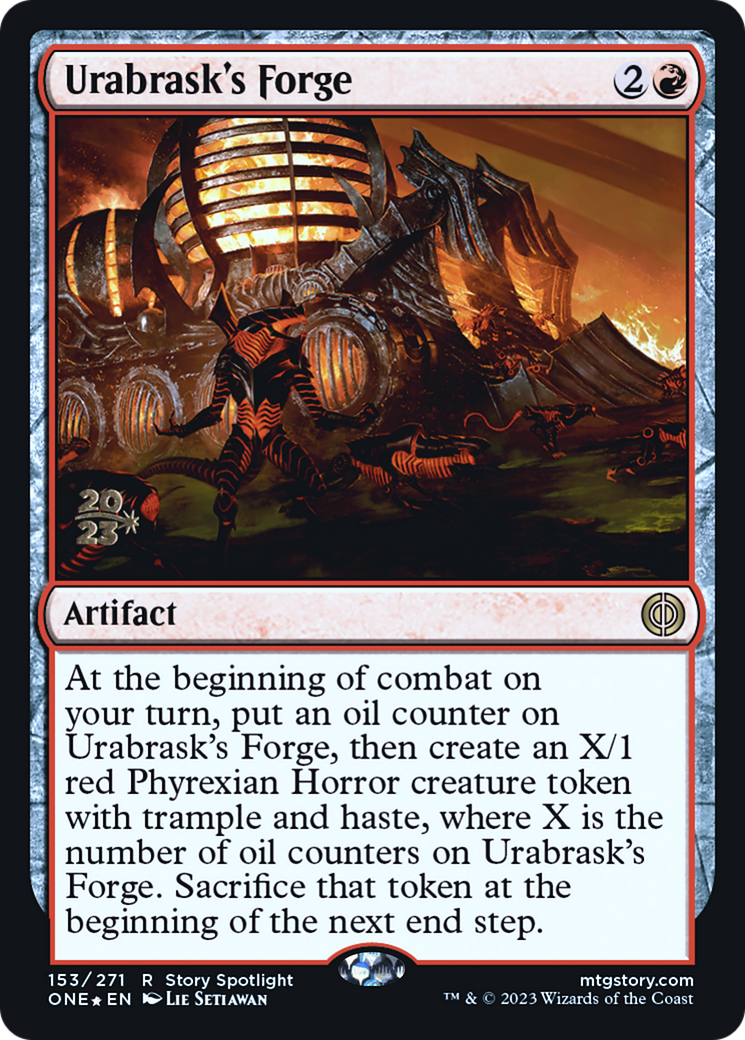 Urabrask's Forge [Phyrexia: All Will Be One Prerelease Promos] | Gamer Loot