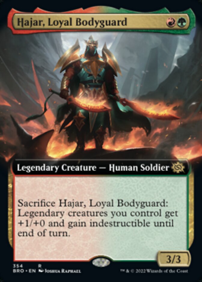 Hajar, Loyal Bodyguard (Extended Art) [The Brothers' War] | Gamer Loot