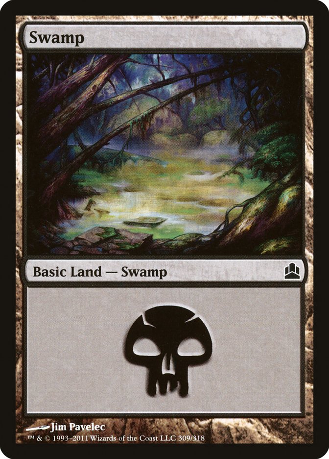 Swamp (309) [Commander 2011] | Gamer Loot