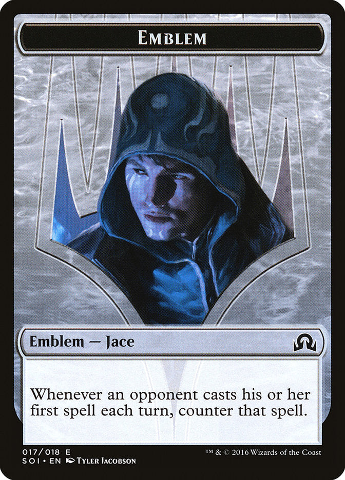 Jace, Unraveler of Secrets Emblem [Shadows over Innistrad Tokens] | Gamer Loot