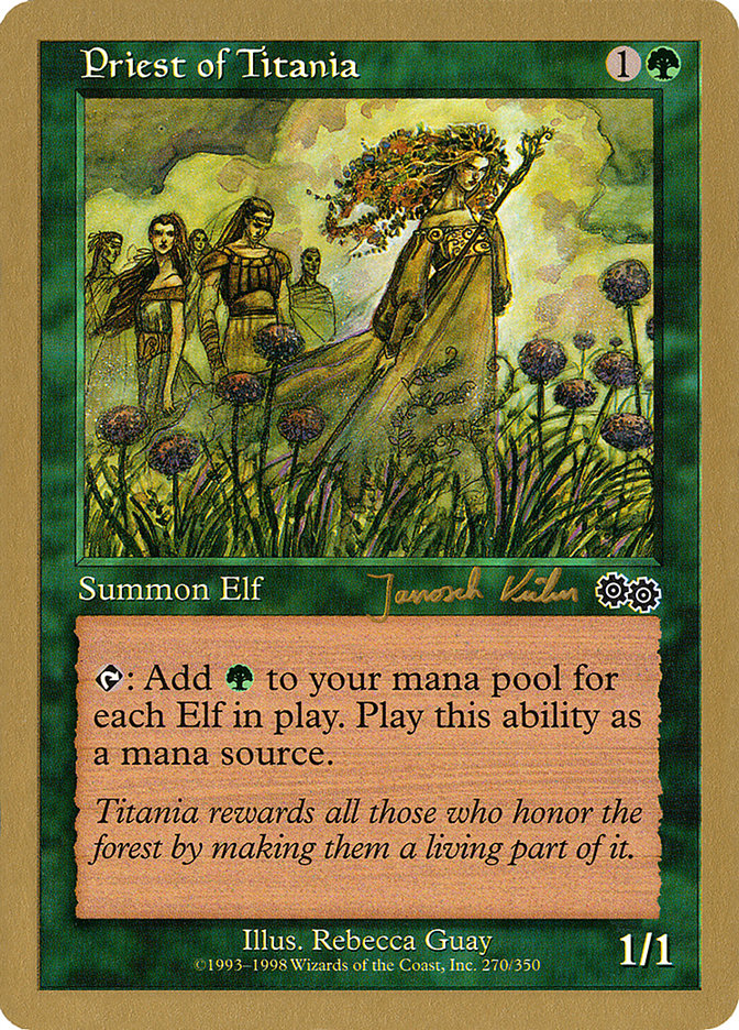 Priest of Titania (Janosch Kuhn) [World Championship Decks 2000] | Gamer Loot