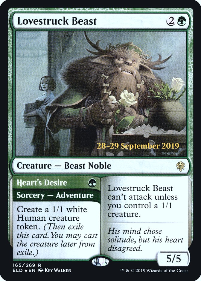 Lovestruck Beast // Heart's Desire  [Throne of Eldraine Prerelease Promos] | Gamer Loot