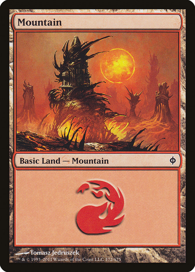 Mountain (172) [New Phyrexia] | Gamer Loot