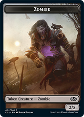 Snake // Zombie Double-sided Token [Commander Collection: Black Tokens] | Gamer Loot