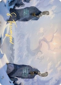 Snow-Covered Plains (276) Art Card (Gold-Stamped Signature) [Kaldheim: Art Series] | Gamer Loot