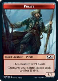 Pirate // Weird Double-sided Token [Core Set 2021 Tokens] | Gamer Loot