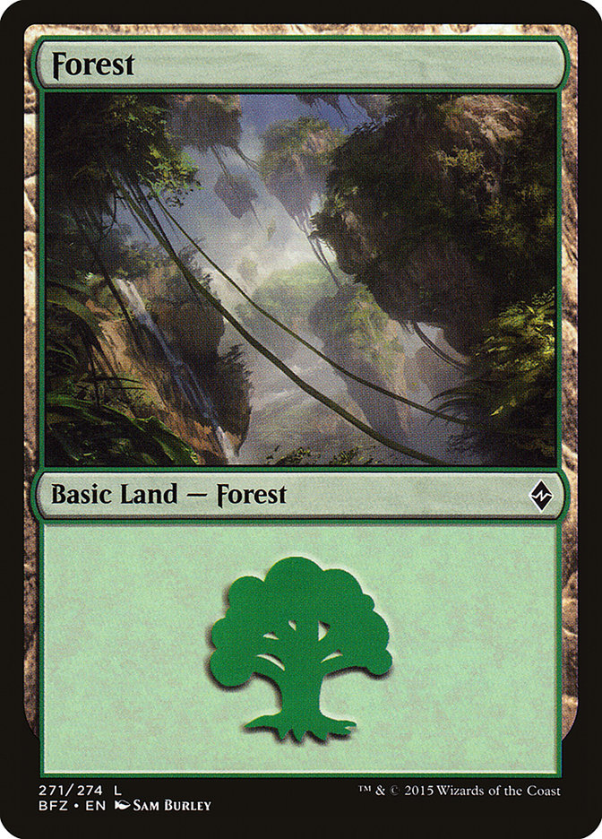 Forest (271a) [Battle for Zendikar] | Gamer Loot