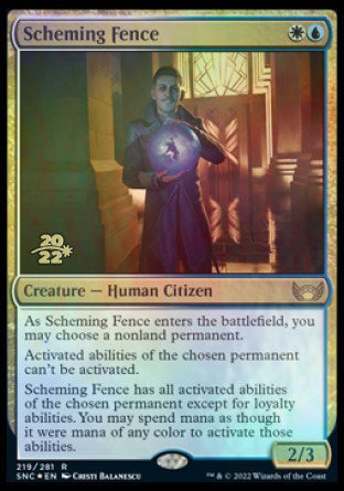 Scheming Fence [Streets of New Capenna Prerelease Promos] | Gamer Loot