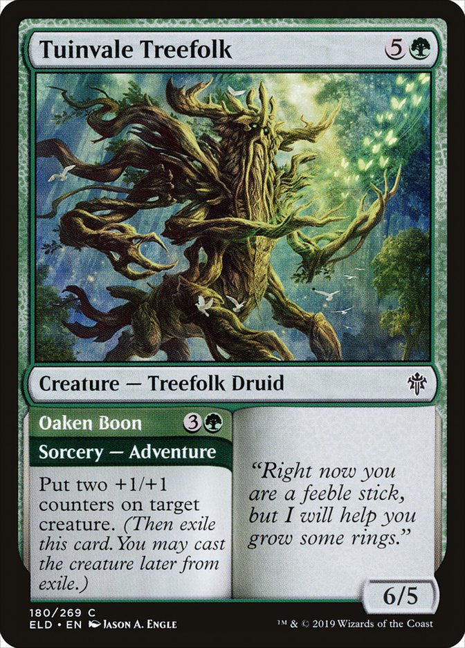 Tuinvale Treefolk // Oaken Boon [Throne of Eldraine] | Gamer Loot