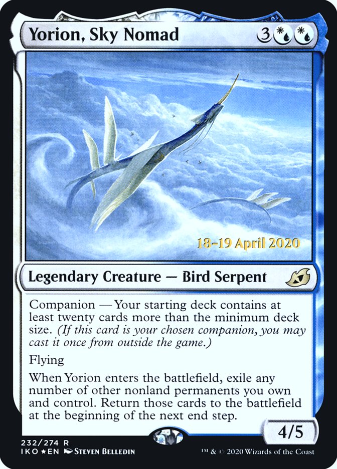 Yorion, Sky Nomad  [Ikoria: Lair of Behemoths Prerelease Promos] | Gamer Loot