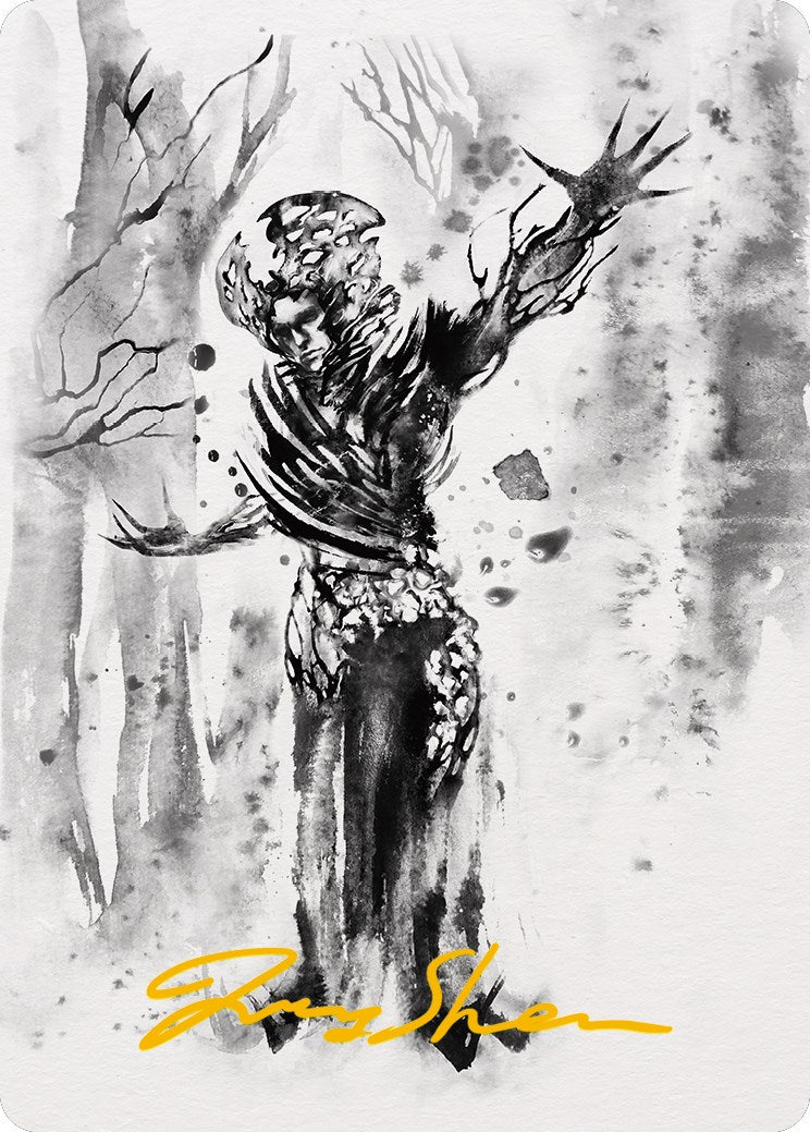 Rustvine Cultivator Art Card (Gold-Stamped Signature) [Phyrexia: All Will Be One Art Series] | Gamer Loot
