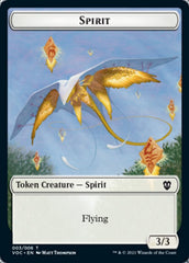 Spirit (003) // Thopter Double-sided Token [Innistrad: Crimson Vow Commander Tokens] | Gamer Loot