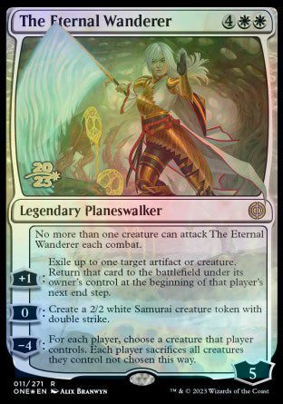 The Eternal Wanderer [Phyrexia: All Will Be One Prerelease Promos] | Gamer Loot