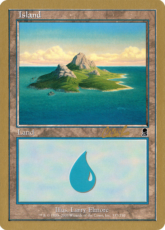 Island (cr337a) (Carlos Romao) [World Championship Decks 2002] | Gamer Loot