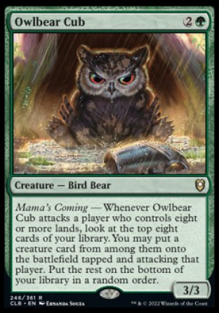Owlbear Cub [Commander Legends: Battle for Baldur's Gate] | Gamer Loot