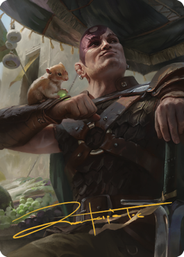 Minsc & Boo, Timeless Heroes Art Card (38) (Gold-Stamped Signature) [Commander Legends: Battle for Baldur's Gate Art Series] | Gamer Loot