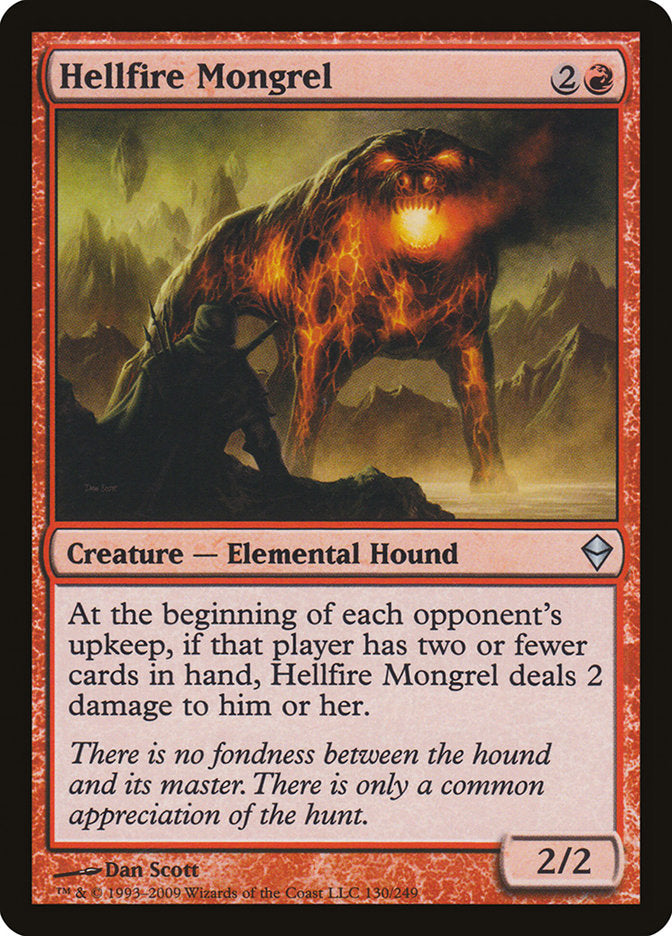 Hellfire Mongrel [Zendikar] | Gamer Loot