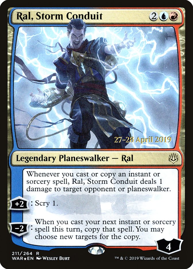 Ral, Storm Conduit  [War of the Spark Prerelease Promos] | Gamer Loot