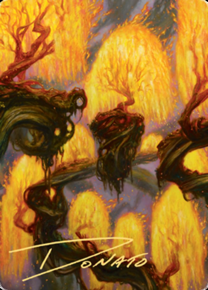 Grove of the Burnwillows Art Card (Gold-Stamped Signature) [Zendikar Rising Art Series] | Gamer Loot