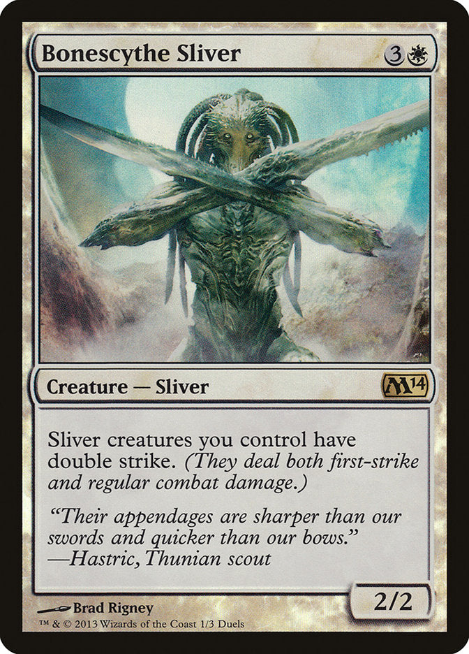 Bonescythe Sliver (Duels of the Planeswalkers Promos) [Duels of the Planeswalkers Promos 2013] | Gamer Loot