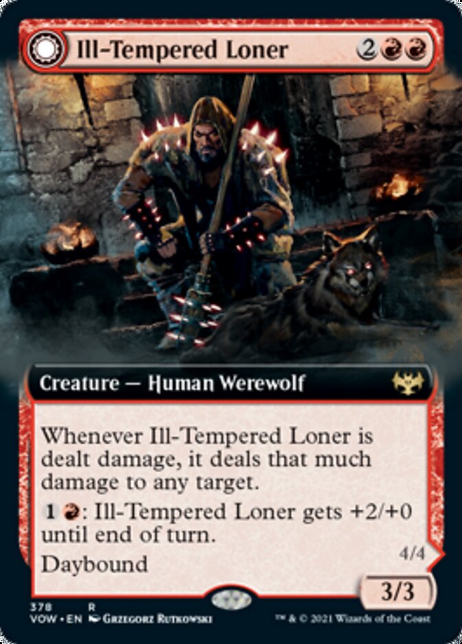 Ill-Tempered Loner // Howlpack Avenger (Extended) [Innistrad: Crimson Vow] | Gamer Loot