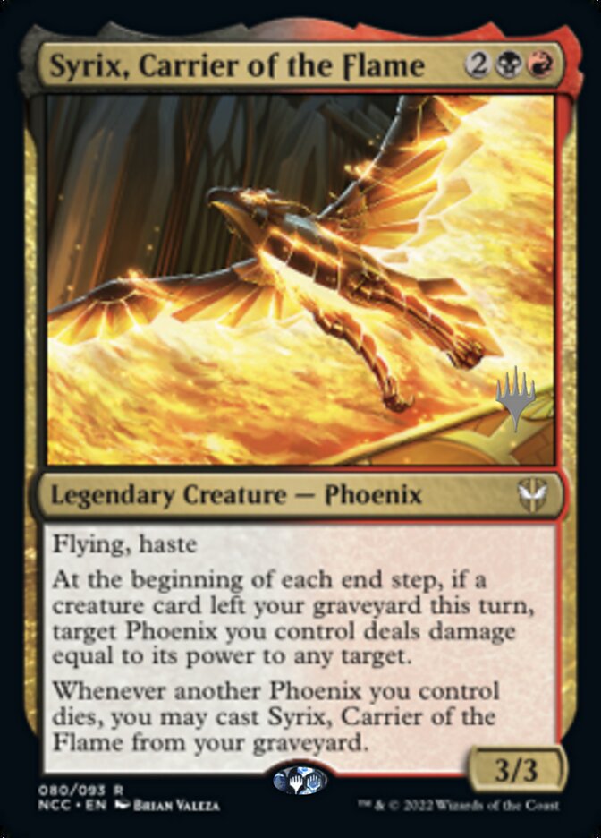 Syrix, Carrier of the Flame (Promo Pack) [Streets of New Capenna Commander Promos] | Gamer Loot