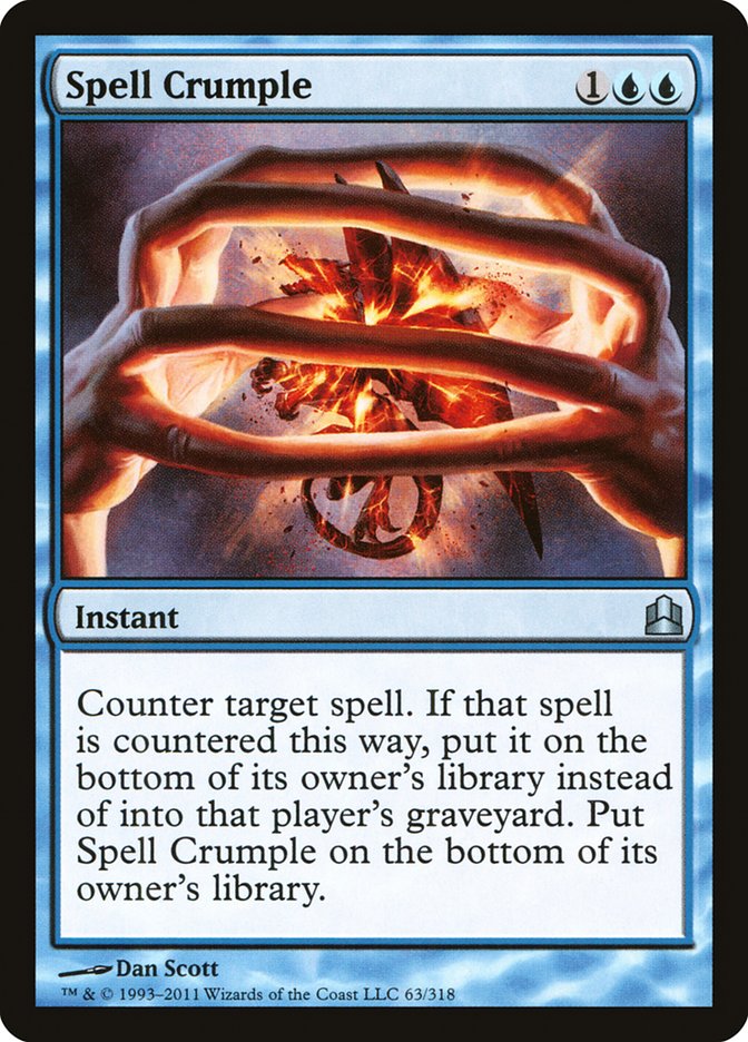 Spell Crumple [Commander 2011] | Gamer Loot