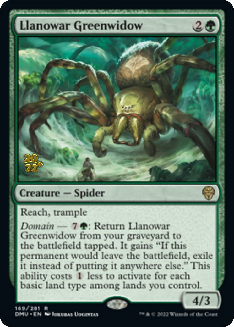 Llanowar Greenwidow [Dominaria United Prerelease Promos] | Gamer Loot