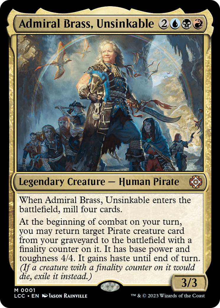 Admiral Brass, Unsinkable (Display Commander) [The Lost Caverns of Ixalan Commander] | Gamer Loot