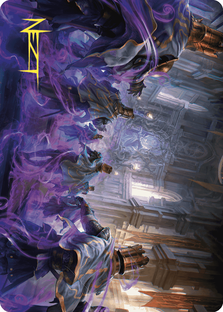 Eerie Interference Art Card (Gold-Stamped Signature) [Wilds of Eldraine Art Series] | Gamer Loot