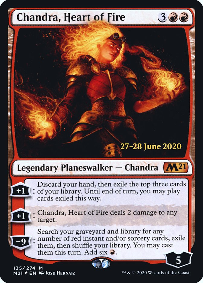 Chandra, Heart of Fire  [Core Set 2021 Prerelease Promos] | Gamer Loot