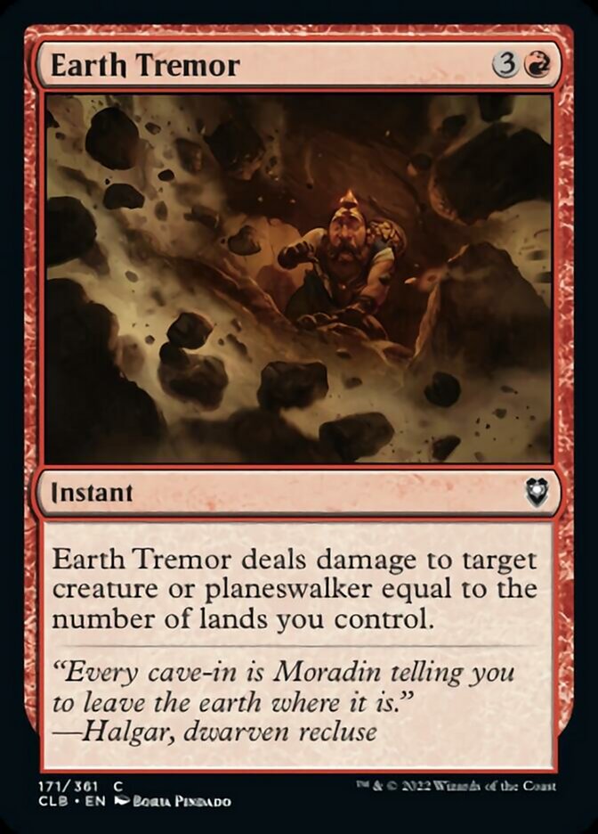 Earth Tremor [Commander Legends: Battle for Baldur's Gate] | Gamer Loot