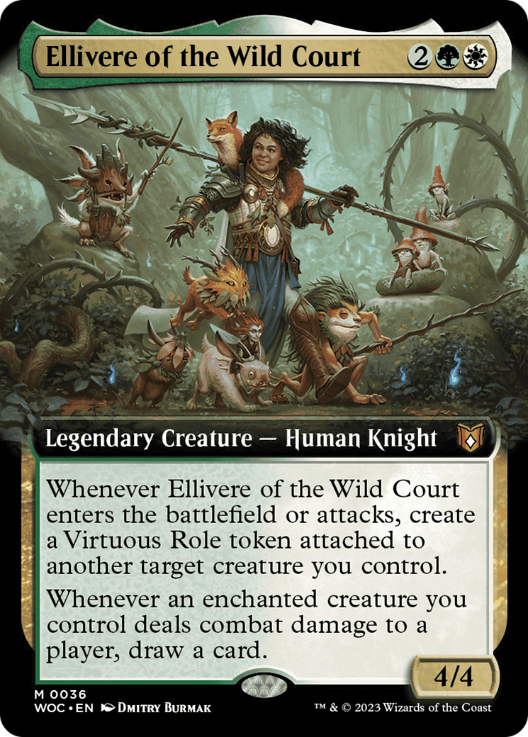 Ellivere of the Wild Court (Extended Art) [Wilds of Eldraine Commander] | Gamer Loot