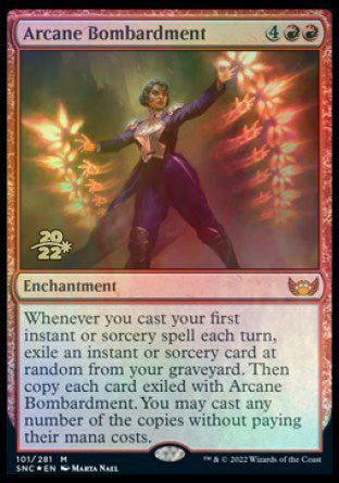 Arcane Bombardment [Streets of New Capenna Prerelease Promos] | Gamer Loot