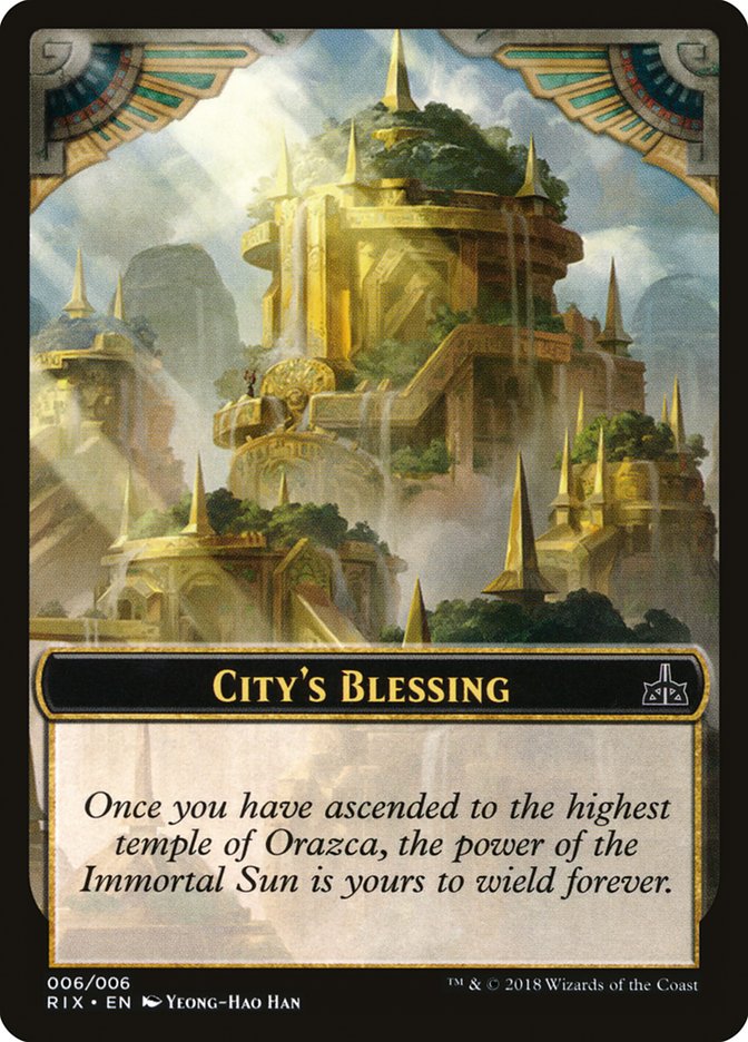 City's Blessing [Rivals of Ixalan Tokens] | Gamer Loot