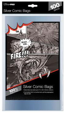 Silver Size 7-1/4" X 10-1/2" Comic Bags | Gamer Loot